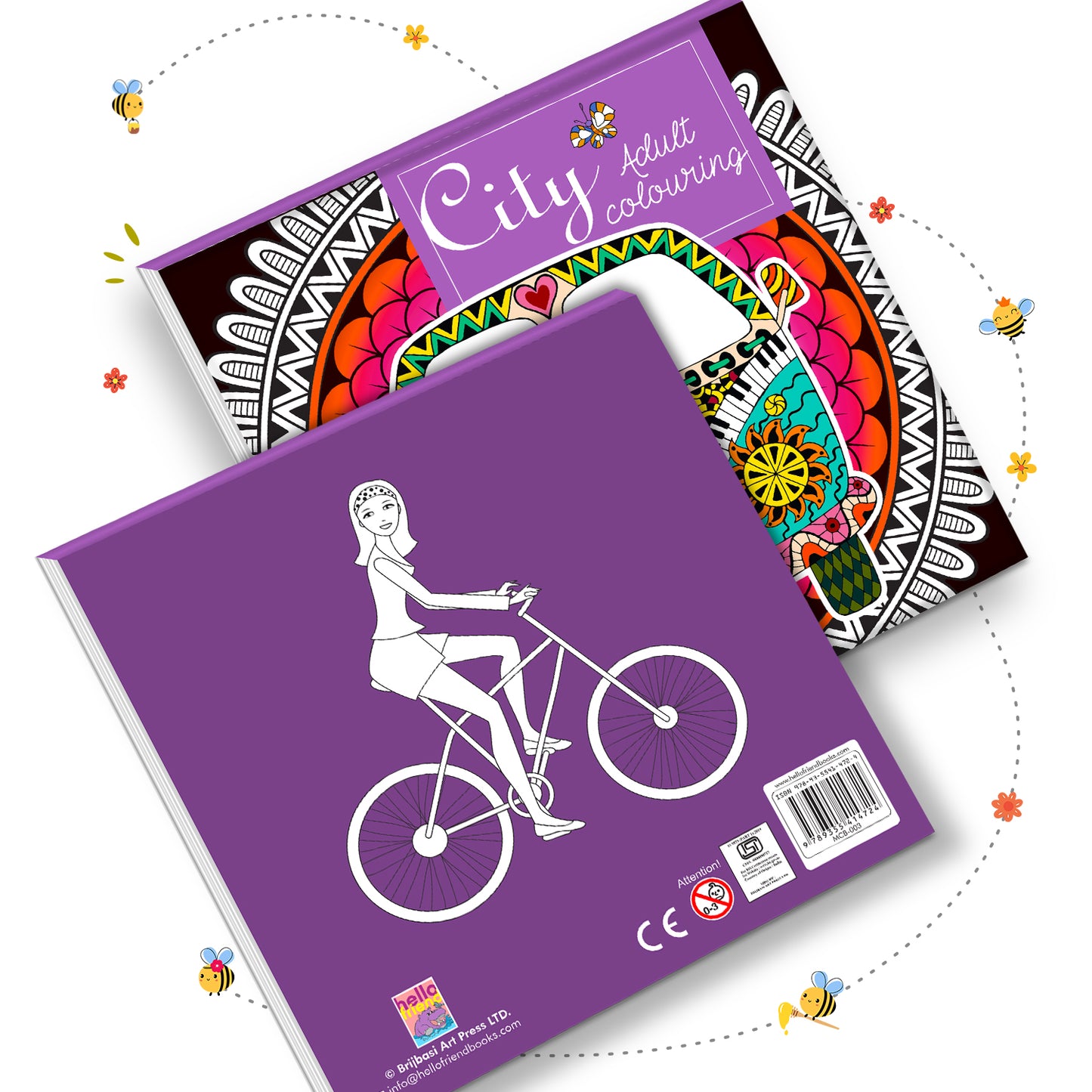 City Adult Colouring Book | Relaxing Cityscape Coloring Book for Teens & Adults | Mindful Creative Art Book