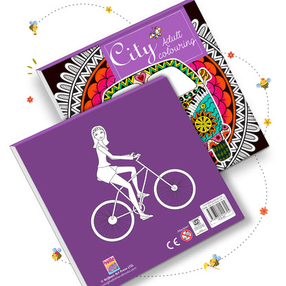 City Adult Colouring Book | Relaxing Cityscape Coloring Book for Teens & Adults | Mindful Creative Art Book