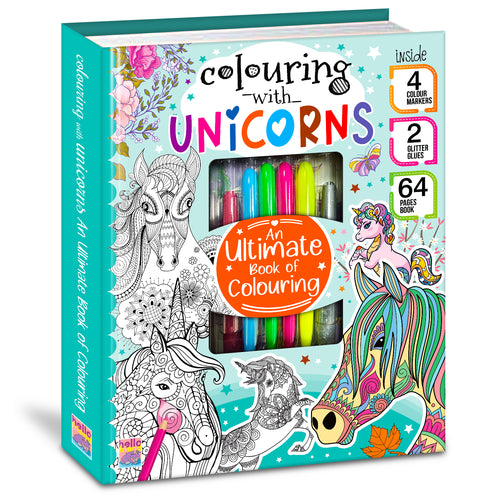 Colouring with Unicorn | Unicorn Coloring Book for Kids | Magical Creative Coloring Book