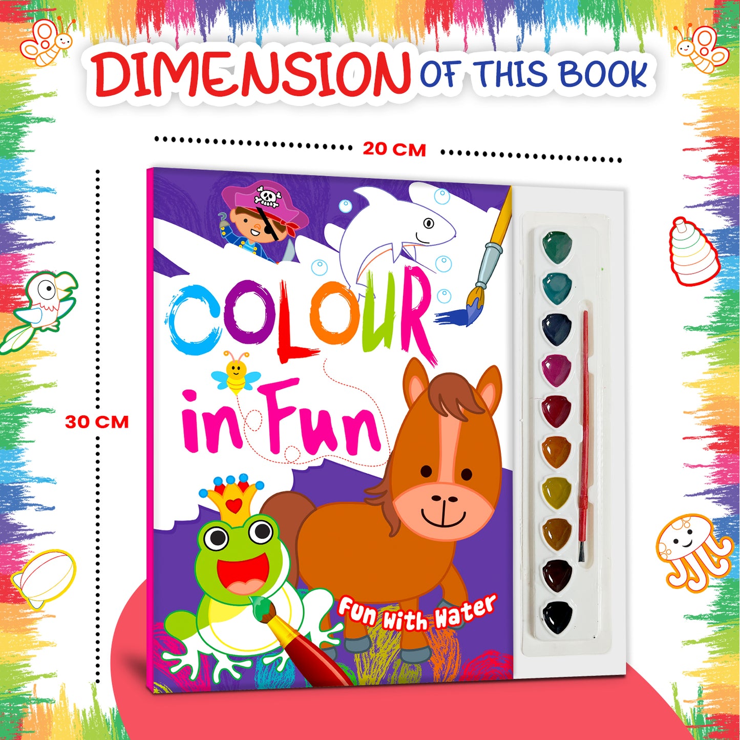 Colour In Fun Water Colouring Pad