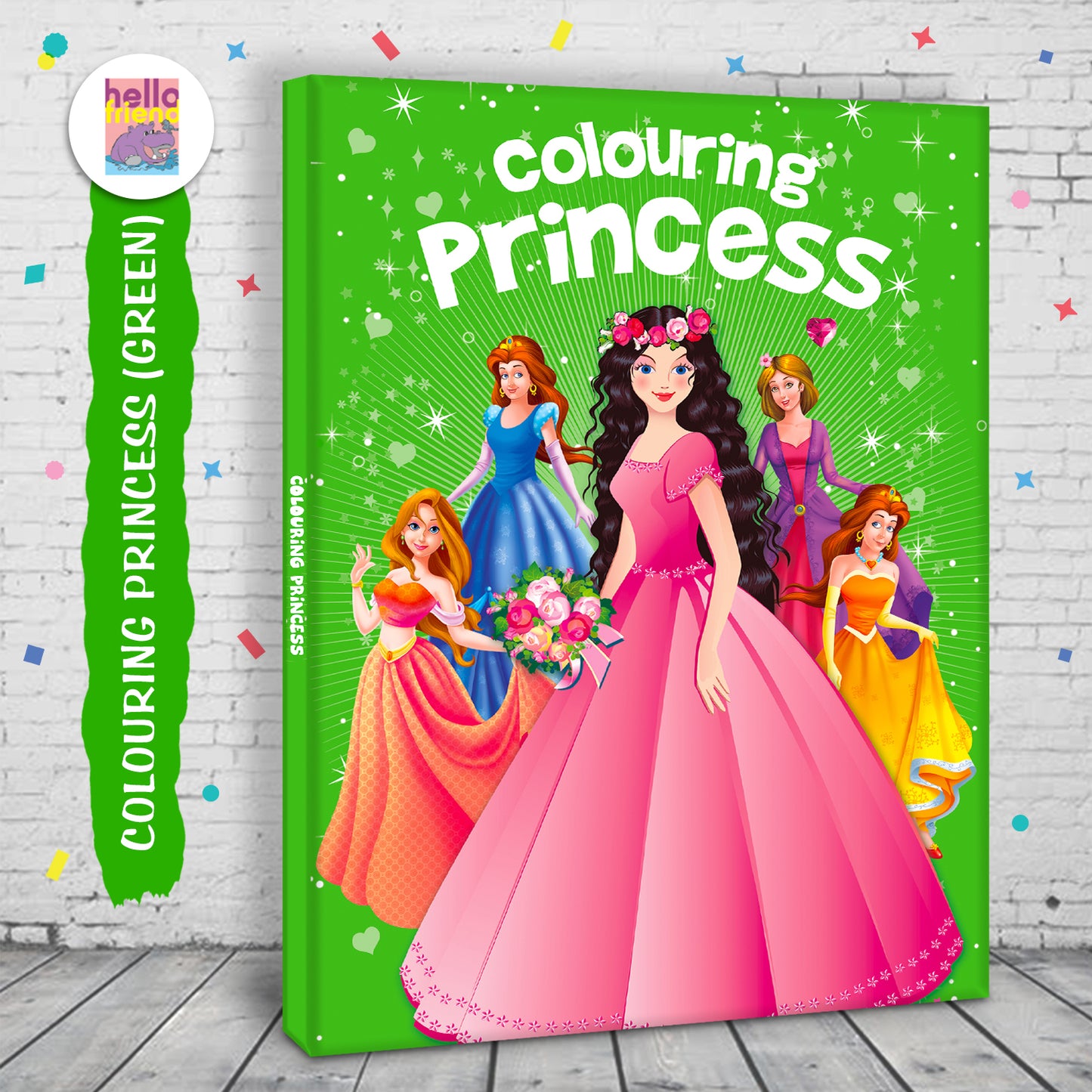 Colouring Book – Green Edition | Fun Coloring Activity Book for Kids | Creative Learning Book