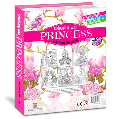 Colouring with Princess | Princess Coloring Book for Kids | Magical Creative Coloring Book