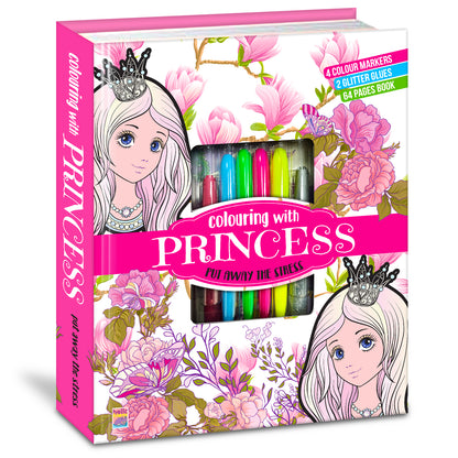 Colouring with Princess | Princess Coloring Book for Kids | Magical Creative Coloring Book
