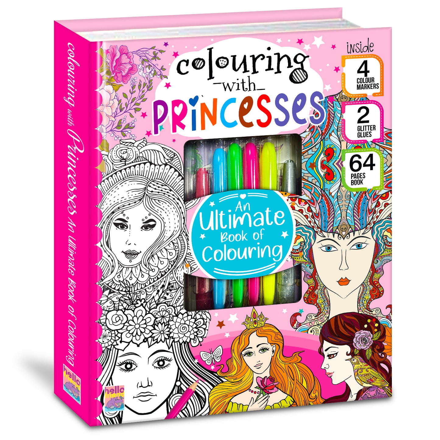 Colouring with Princess | Princess Coloring Book for Kids | Magical Creative Coloring Book