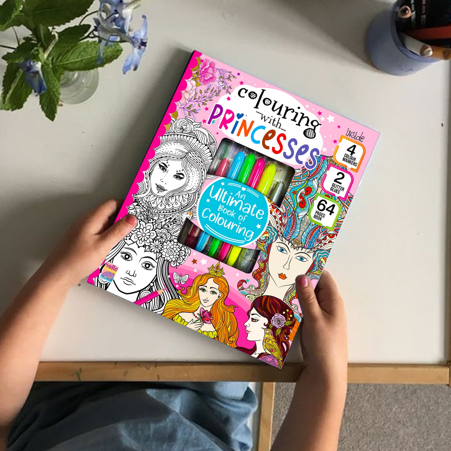 Colouring with Princess | Princess Coloring Book for Kids | Magical Creative Coloring Book