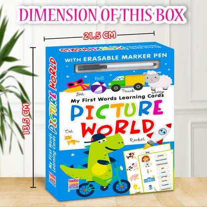 My First Words Learning Cards – Picture World | Educational Flash Cards for Kids | Early Learning Vocabulary Cards