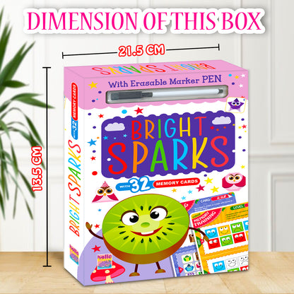 Bright Sparks Memory Cards | Educational Memory Flash Cards for Kids | Early Learning Card Set