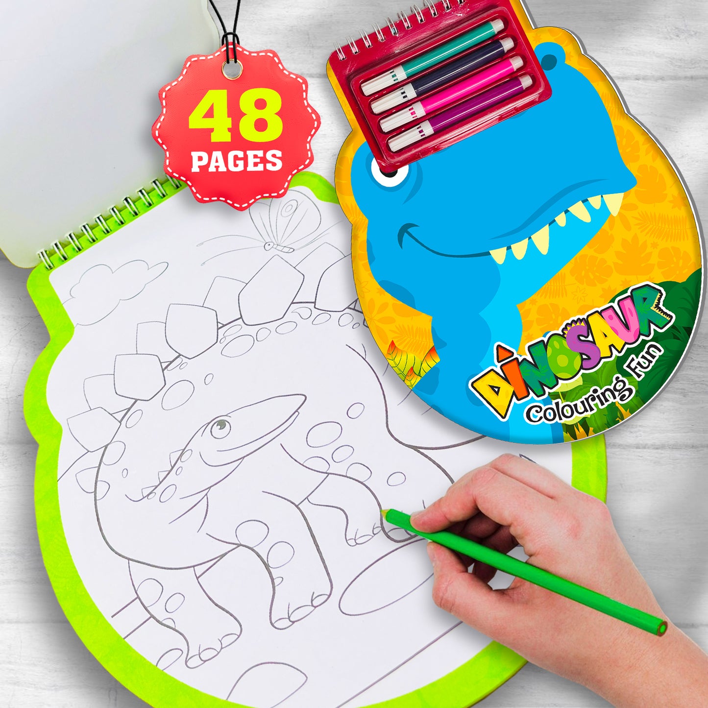 Dinosaurs Colouring Fun | Dinosaur Coloring Book for Kids | Prehistoric Creative Activity Book