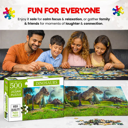 Dinosaurs Jigsaw Puzzle - High Quality Pieces & Features