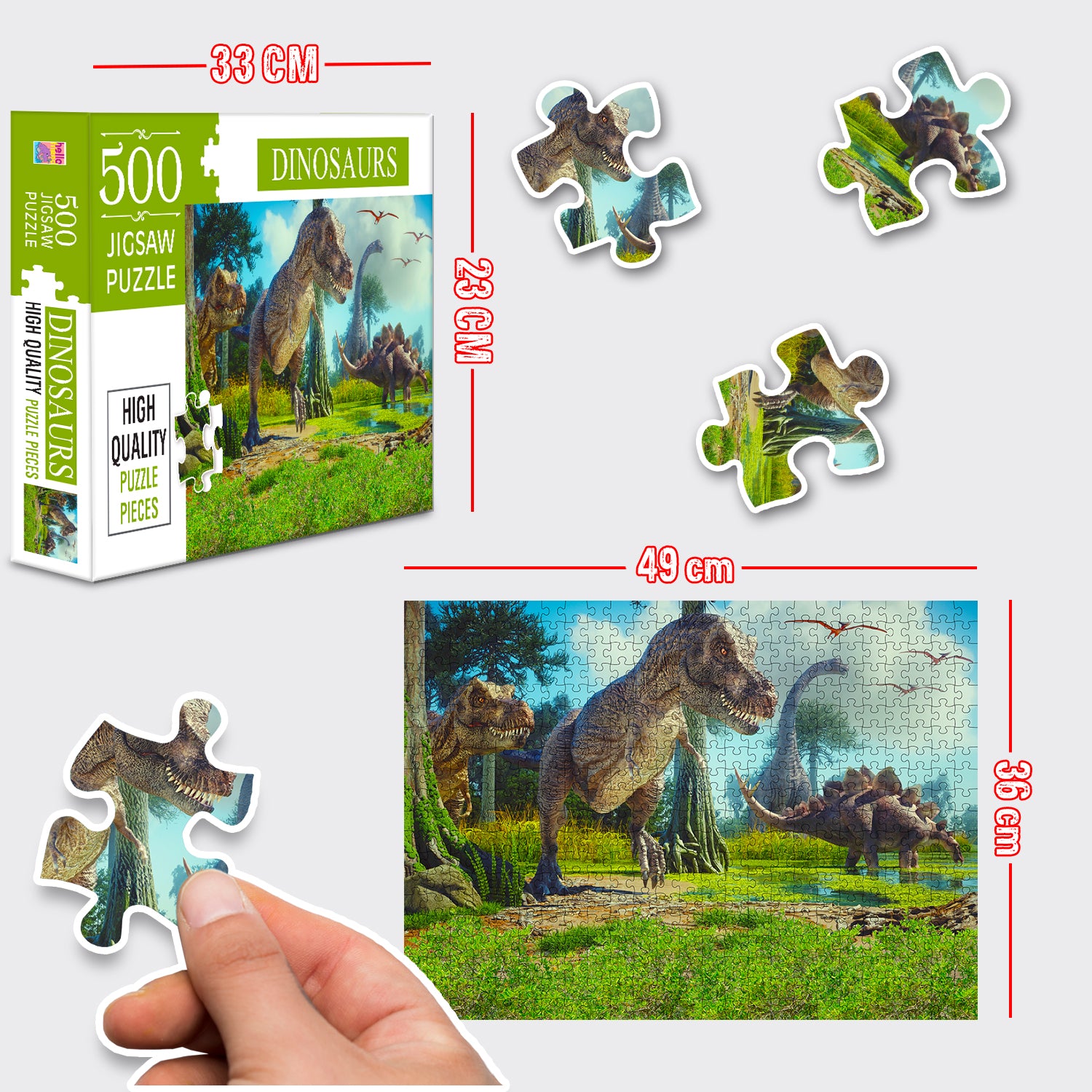 Dinosaurs Jigsaw Puzzle - Safe & Non-Toxic Material
