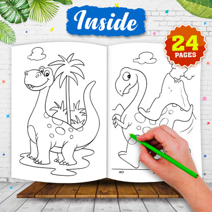Colouring Fun Dinos - Coloring Activity Book for Creative Kids
