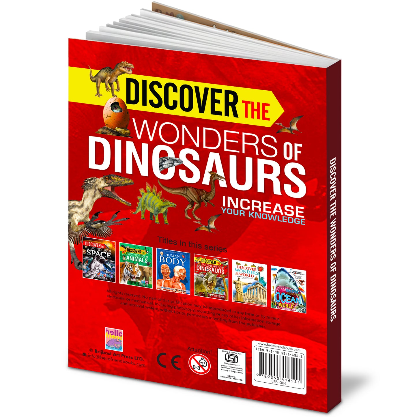 Discover the Wonders of Dinosaurs - Back cover with series titles