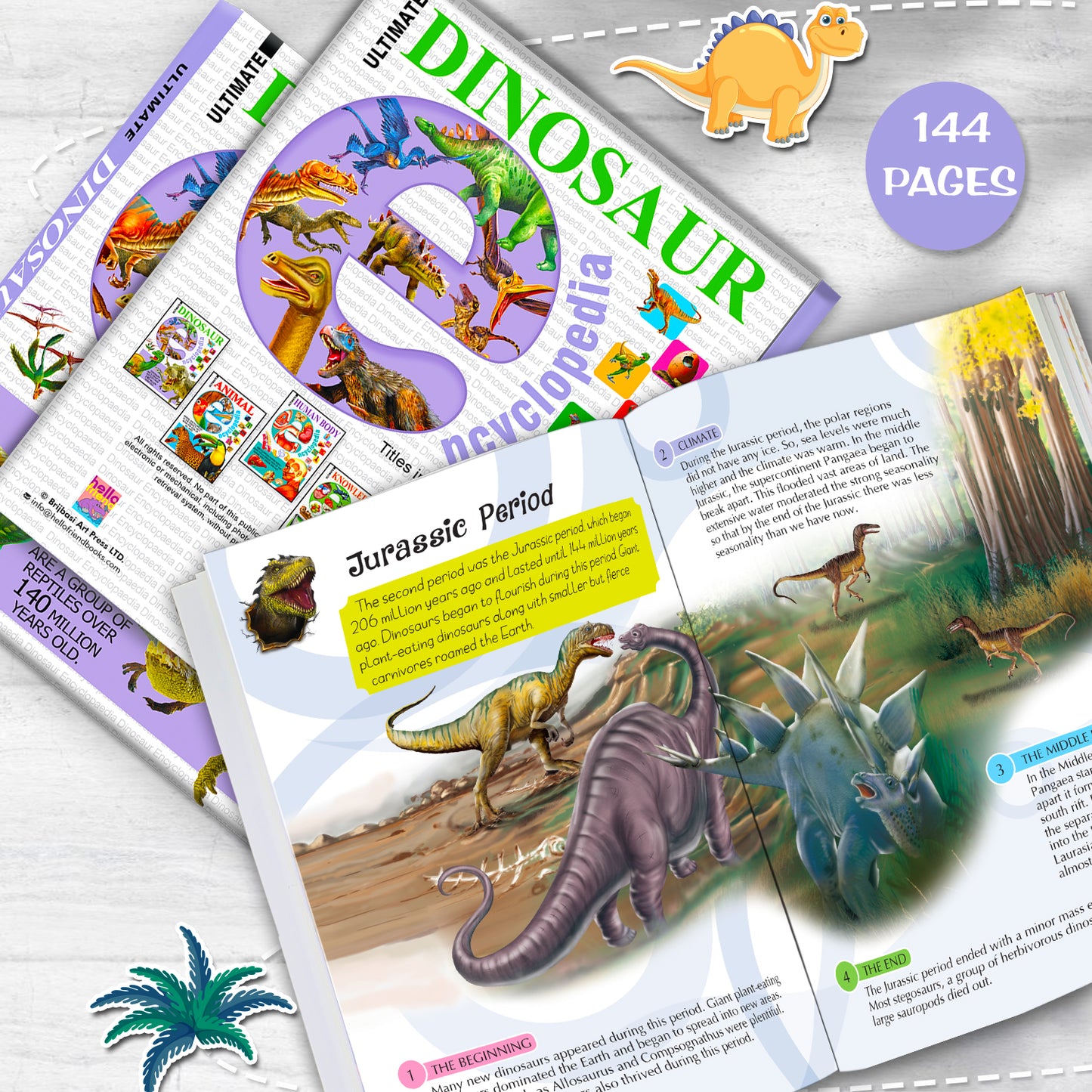 Ultimate Dinosaur Encyclopedia - Front cover flat lay