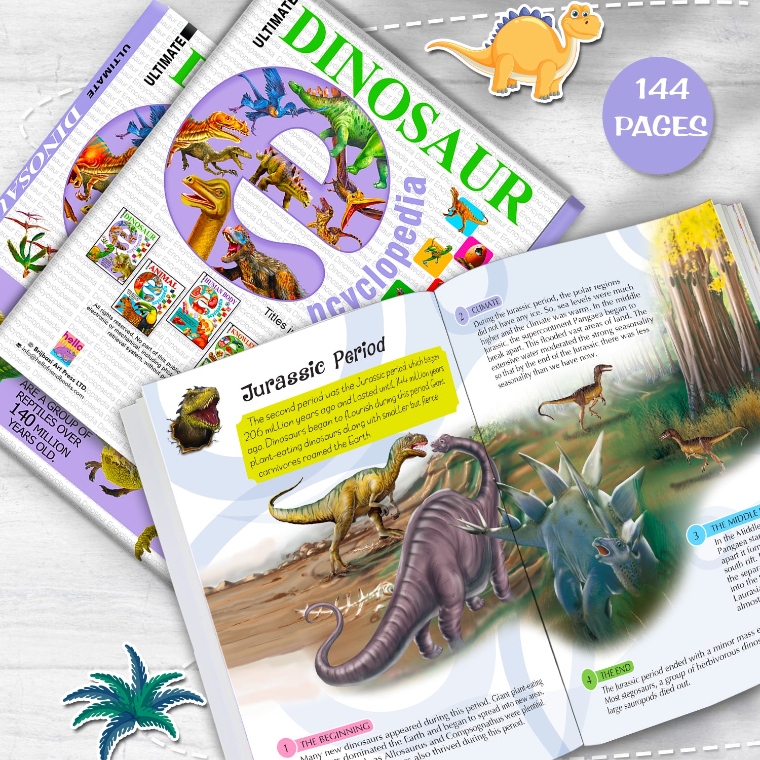 Ultimate Dinosaur Encyclopedia - Front cover flat lay
