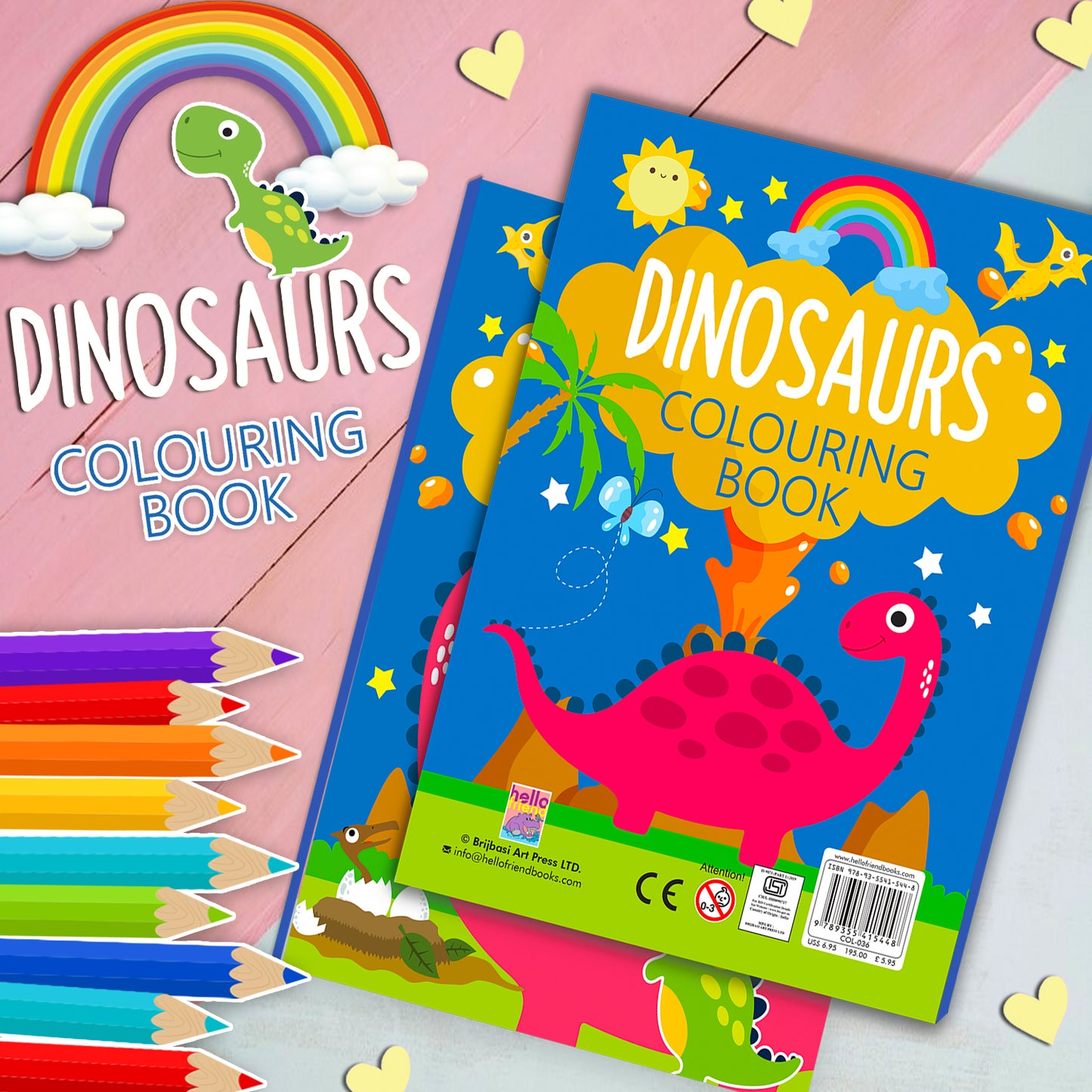 Dinosaurs Colouring Book | Fun Dinosaur Coloring Book for Kids | Creative Activity Book