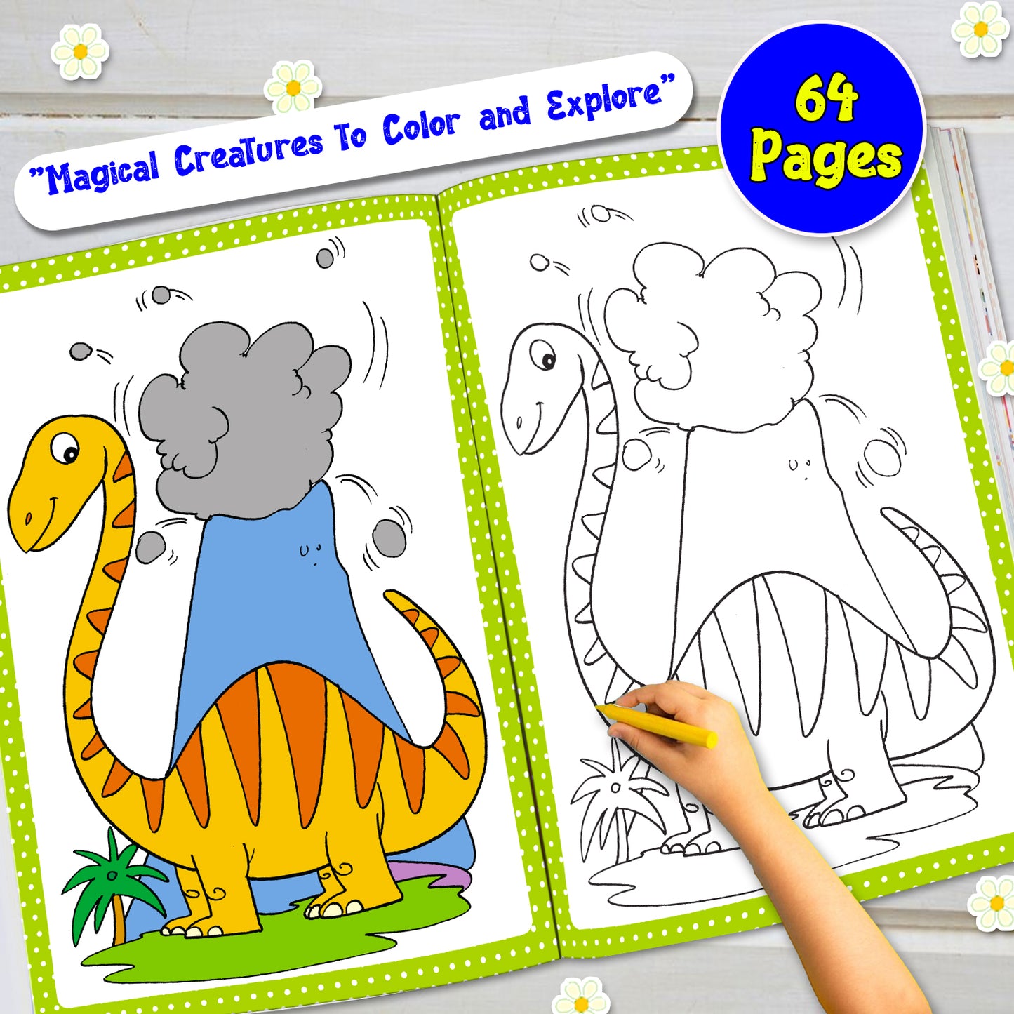 Dinosaurs Colouring Book | Fun Dinosaur Coloring Book for Kids | Creative Activity Book