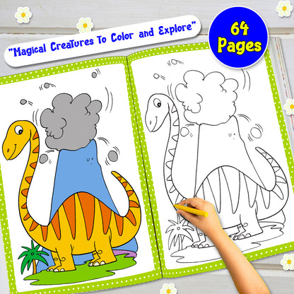 Dinosaurs Colouring Book | Fun Dinosaur Coloring Book for Kids | Creative Activity Book
