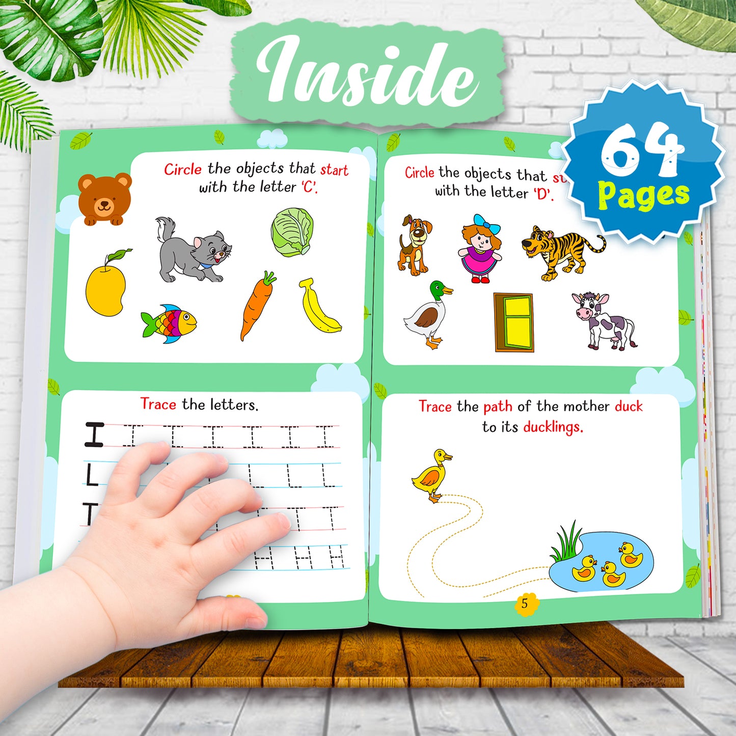 My First Smart Learning Activity Book – English 1 (Age 3+) | Early English Activity Workbook for Kids