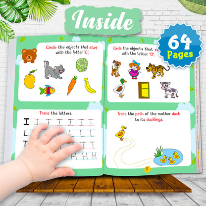My First Smart Learning Activity Book – English 1 (Age 3+) | Early English Activity Workbook for Kids