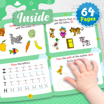 My First Smart Learning Activity Book – English 1 (Age 3+) | Early English Activity Workbook for Kids