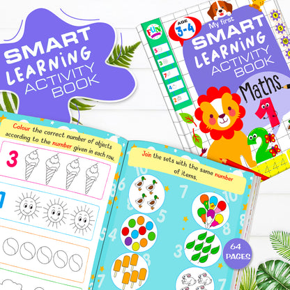 My First Smart Learning Activity Book – Maths 1 | Early Math Activity Workbook for Kids