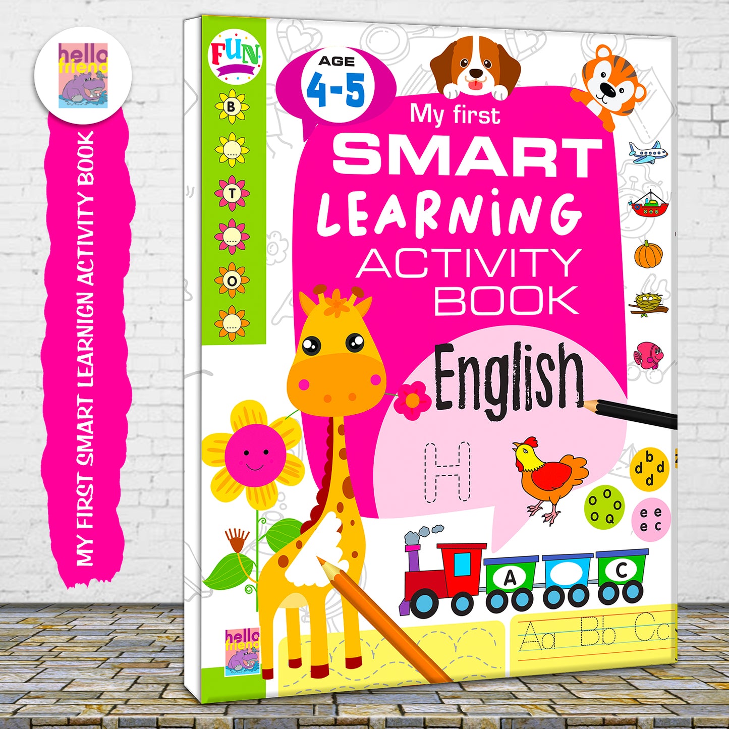 My First Smart Learning Activity Book – English 2 (Age 4+) | Early English Activity Workbook for Kids
