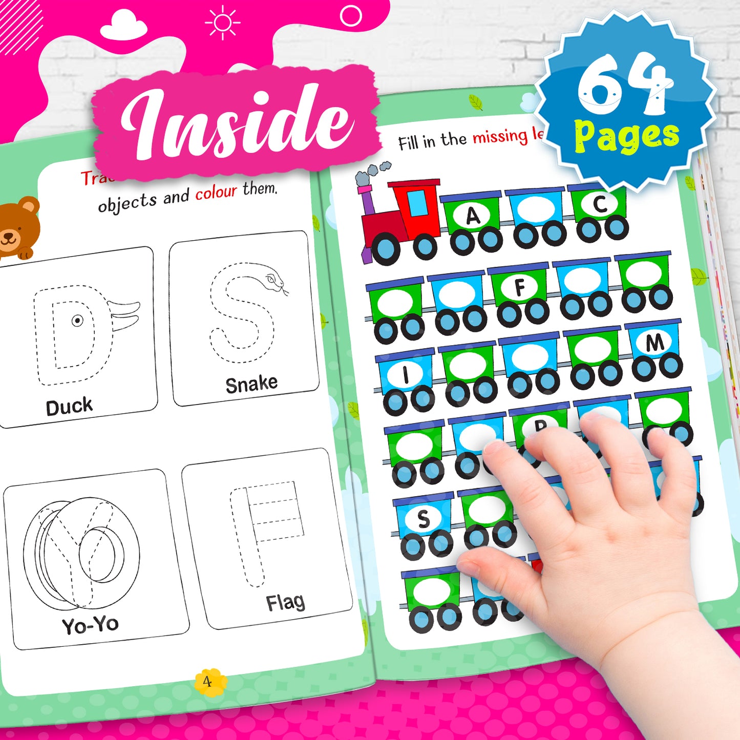 My First Smart Learning Activity Book – English 2 (Age 4+) | Early English Activity Workbook for Kids