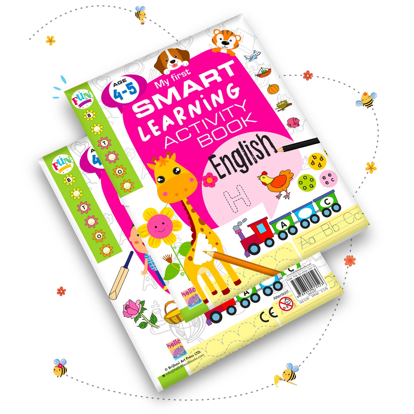 My First Smart Learning Activity Book – English 2 (Age 4+) | Early English Activity Workbook for Kids