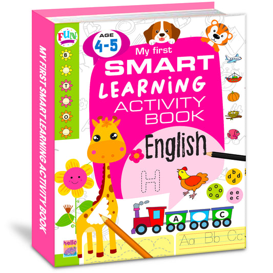 My First Smart Learning Activity Book – English 2 (Age 4+) | Early English Activity Workbook for Kids