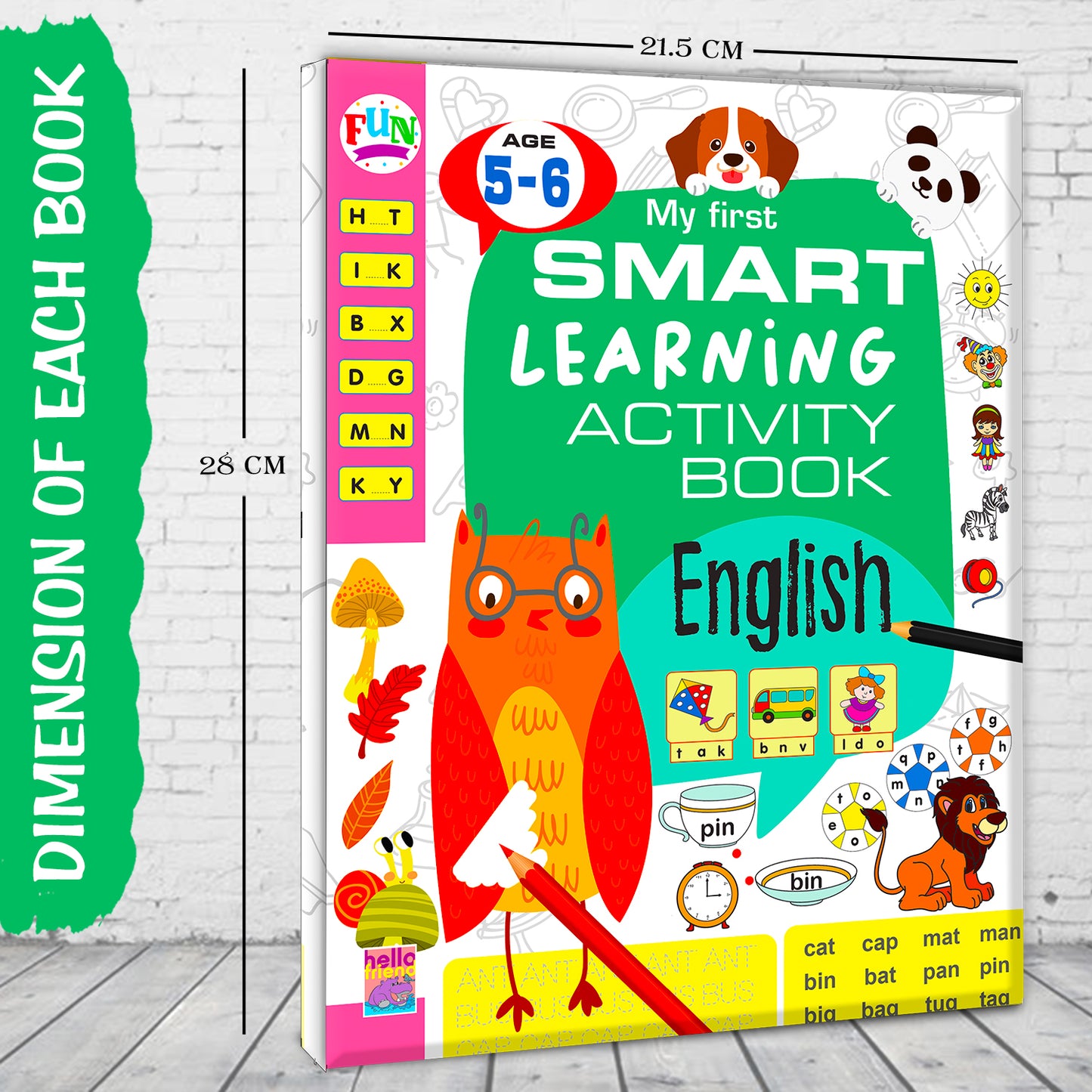 My First Smart Learning Activity Book – English 3 (Age 5+) | English Activity Workbook for Kids