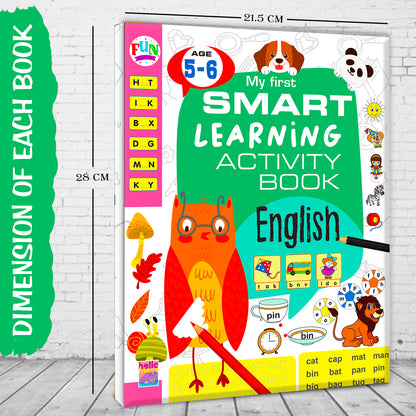 My First Smart Learning Activity Book – English 3 (Age 5+) | English Activity Workbook for Kids