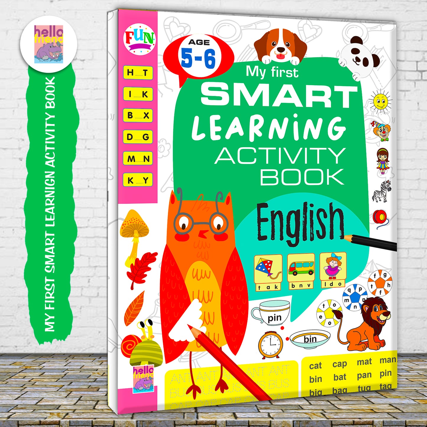 My First Smart Learning Activity Book – English 3 (Age 5+) | English Activity Workbook for Kids