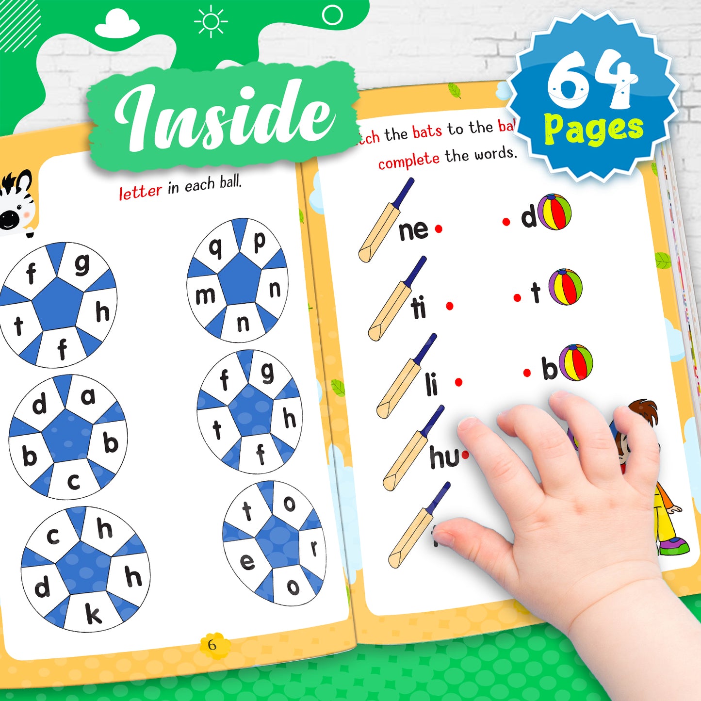 My First Smart Learning Activity Book – English 3 (Age 5+) | English Activity Workbook for Kids