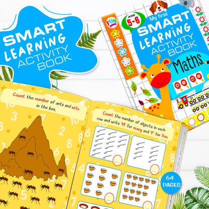 My First Smart Learning Activity Book – Maths 3 | Advanced Early Math Activity Workbook for Kids