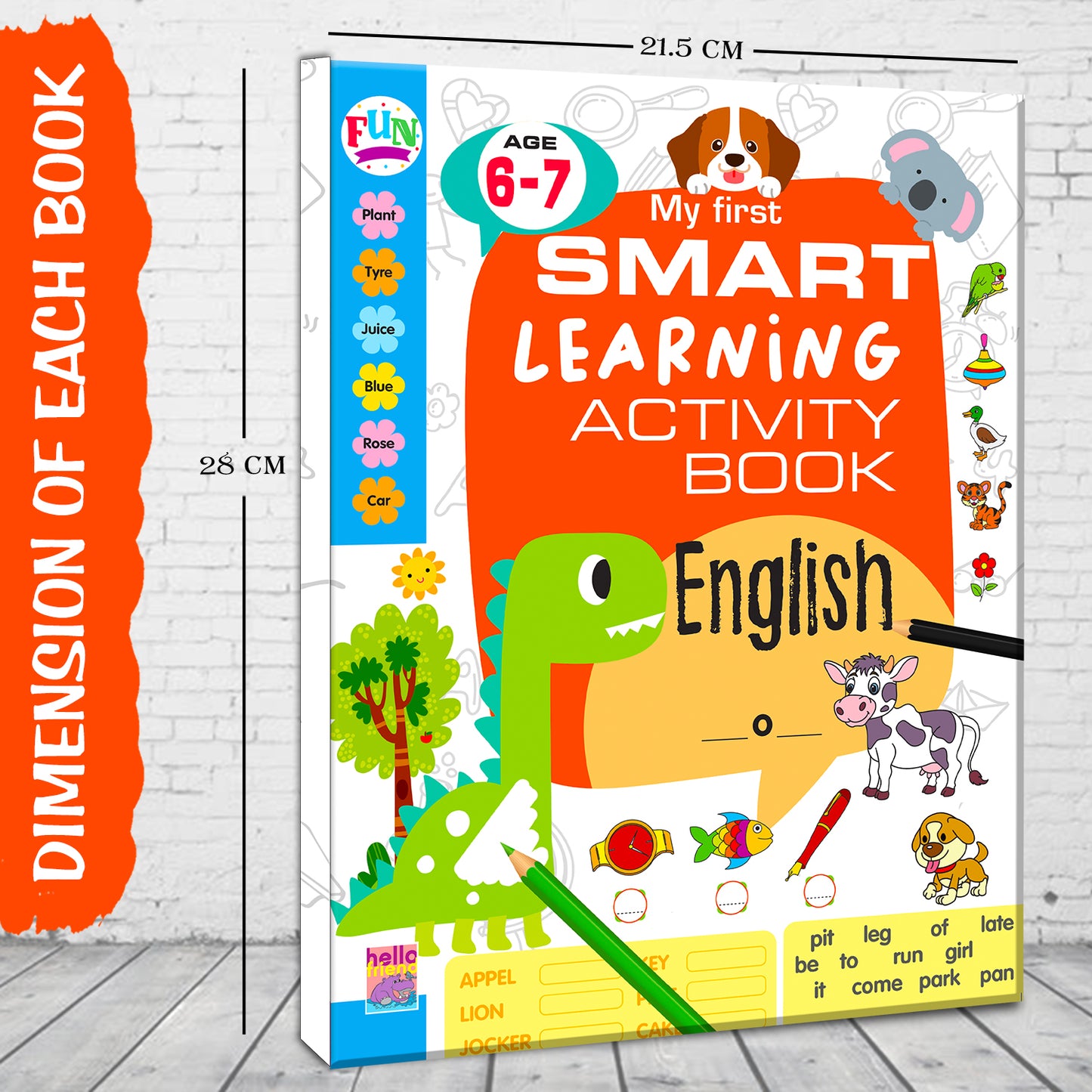 My First Smart Learning Activity Book – English 4 (Age 6+) | English Activity Workbook for Kids