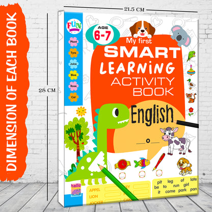 My First Smart Learning Activity Book – English 4 (Age 6+) | English Activity Workbook for Kids