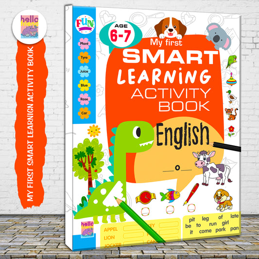 My First Smart Learning Activity Book – English 4 (Age 6+) | English Activity Workbook for Kids