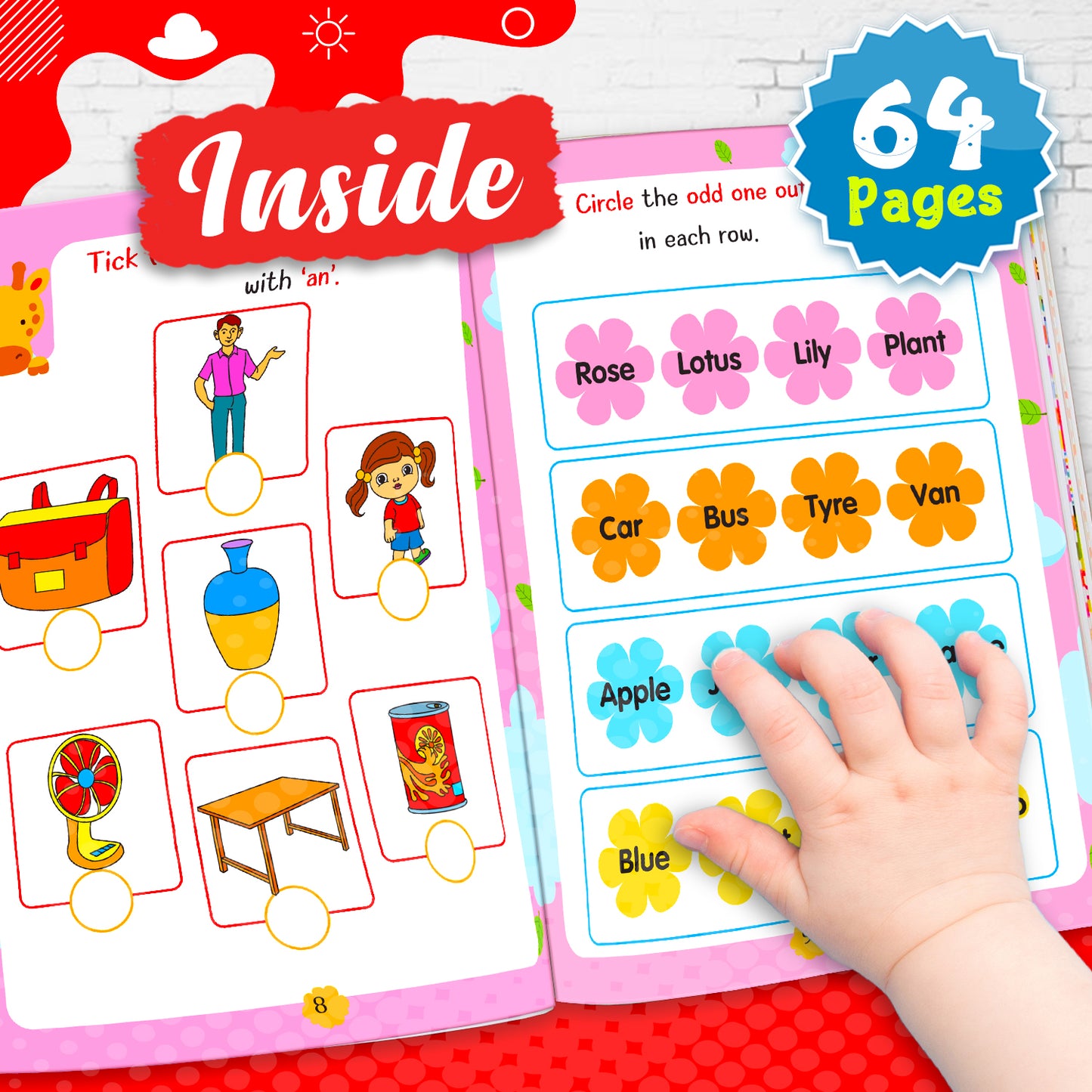 My First Smart Learning Activity Book – English 4 (Age 6+) | English Activity Workbook for Kids
