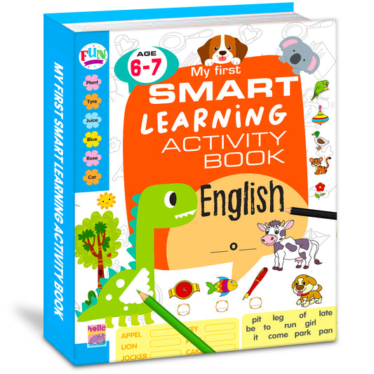 My First Smart Learning Activity Book – English 4 (Age 6+) | English Activity Workbook for Kids