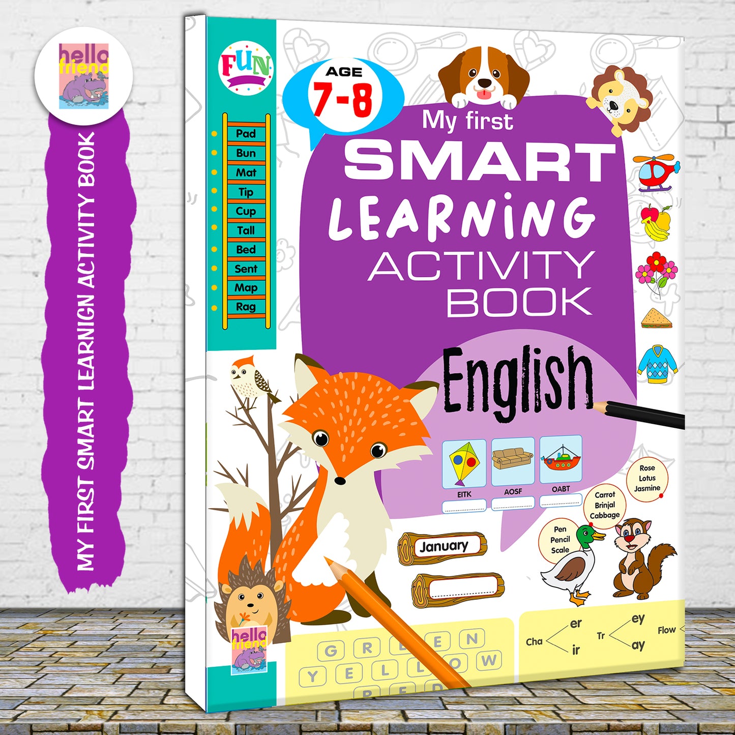 My First Smart Learning Activity Book – English 5 (Age 7+) | Advanced English Activity Workbook for Kids