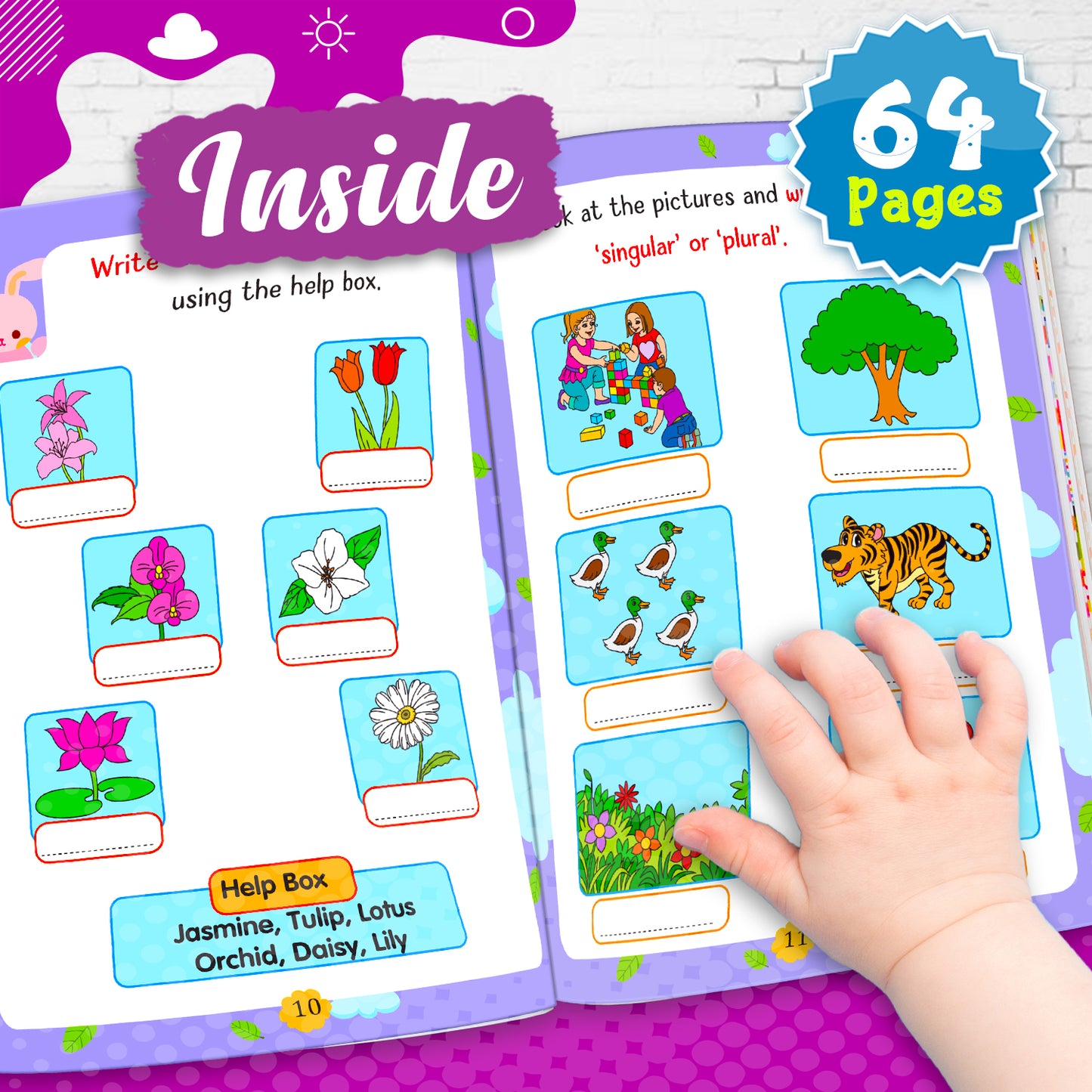 My First Smart Learning Activity Book – English 5 (Age 7+) | Advanced English Activity Workbook for Kids