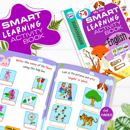 My First Smart Learning Activity Book – English 5 (Age 7+) | Advanced English Activity Workbook for Kids