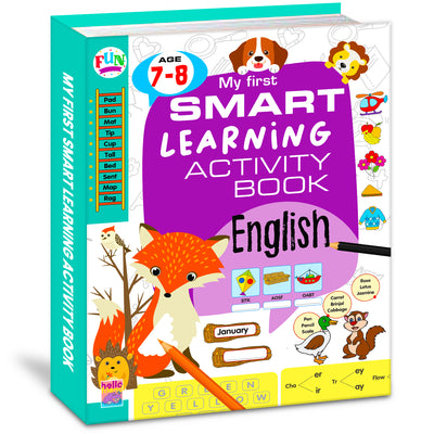 My First Smart Learning Activity Book – English 5 (Age 7+) | Advanced English Activity Workbook for Kids