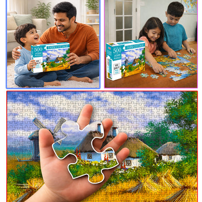 Farm Cottages Jigsaw Puzzle - Features & Benefits