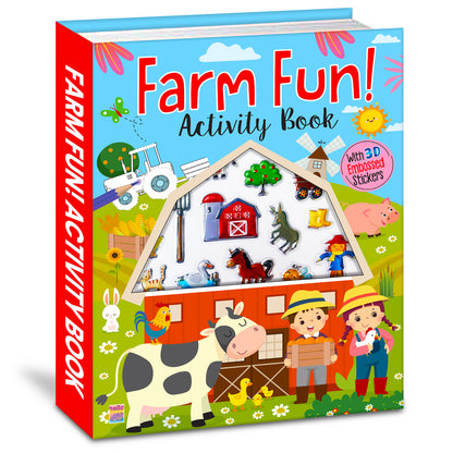 Farm Full Activity Book | Sticker Activity Book for Kids | Creative Farm-Themed Learning & Play Book