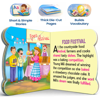 5-in-1 Farm Stories - Interior spread Food Festival story with features