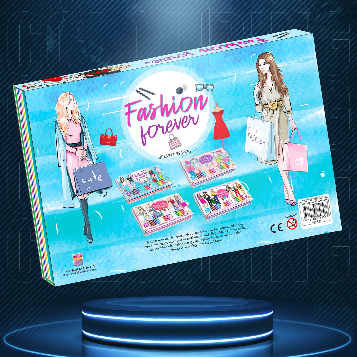 Fashion Colouring Art Kit | Fashion Design Coloring & Creative Activity Kit for Kids