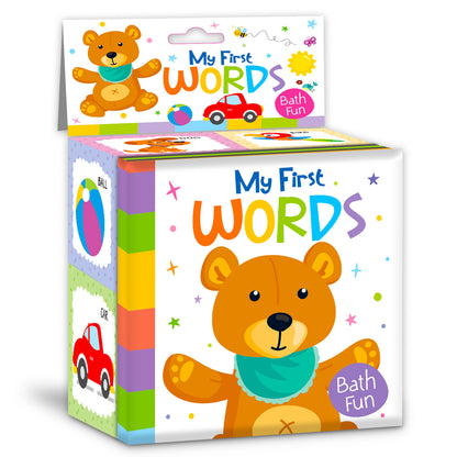First Words Bath Book | Waterproof Soft Bath Book for Babies & Toddlers | Interactive Early Learning Book