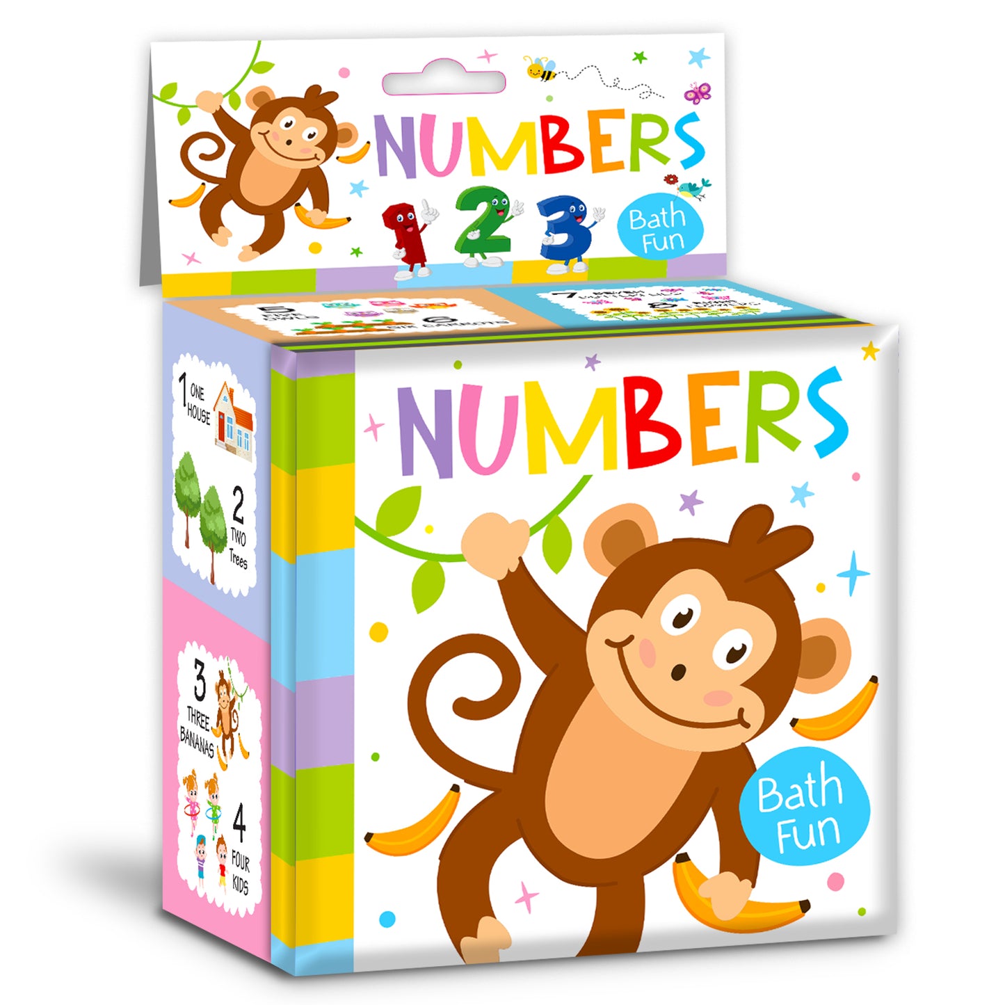 Number Bath Book | Waterproof Soft Bath Book for Babies & Toddlers | Interactive Number Learning Book