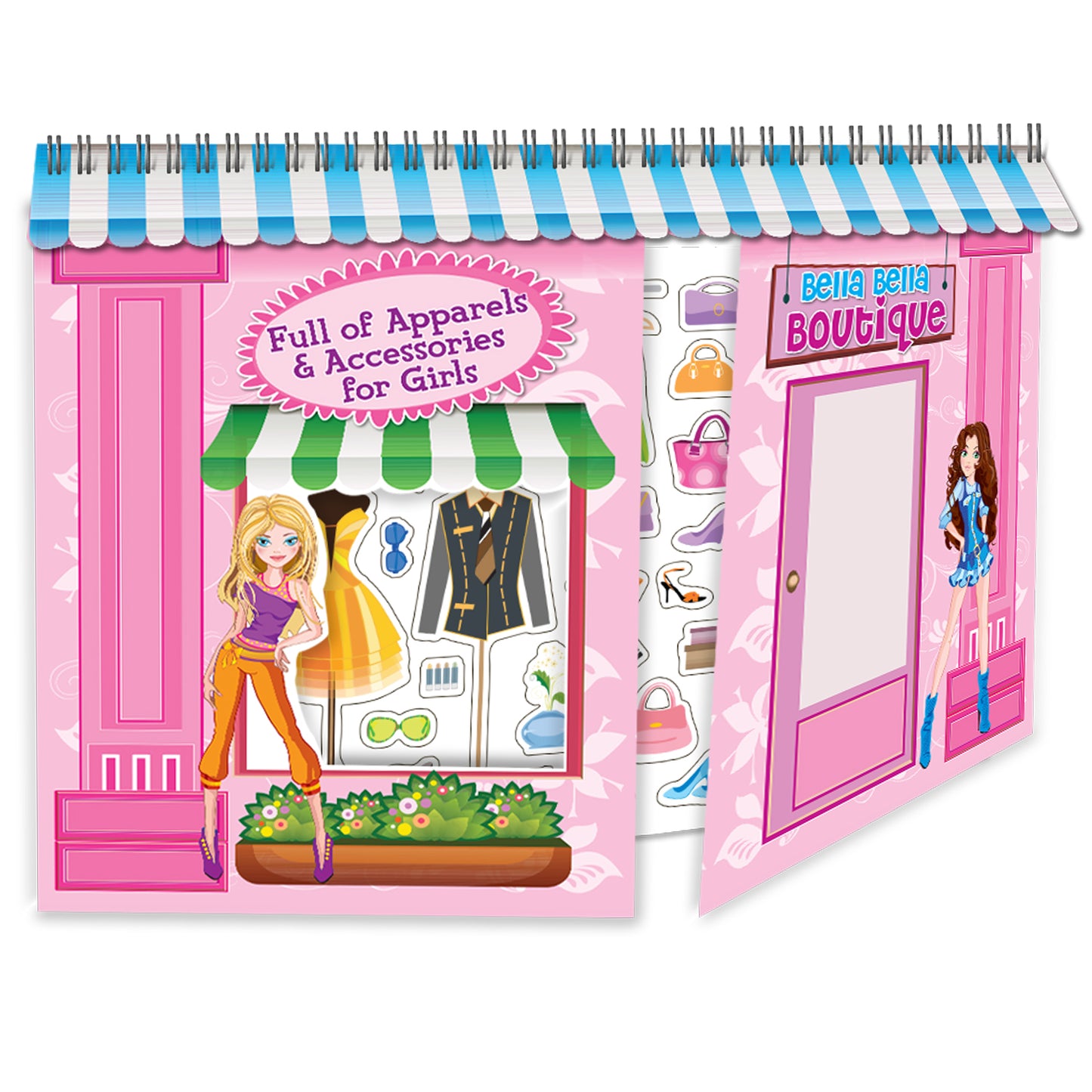 Bela Bela Boutique – Stickers | Creative Sticker Activity Book for Kids | Fun Dress-Up & Pretend Play